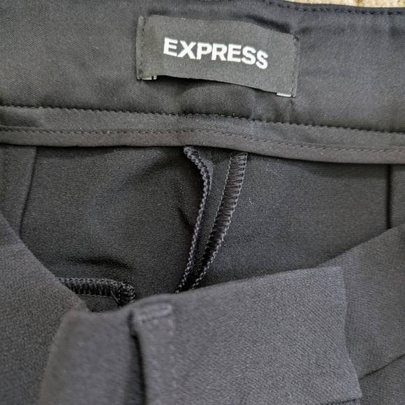 Express Skinny High Rise Super Soft Twill Pants Black Dress Pants Size 4 Long - Picture 5 of 9